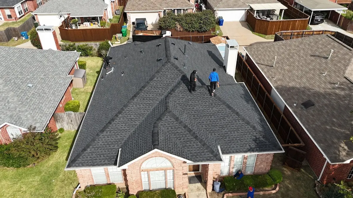 Slate & Tile Roof Repair work in progress on a Sunbury property